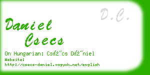 daniel csecs business card